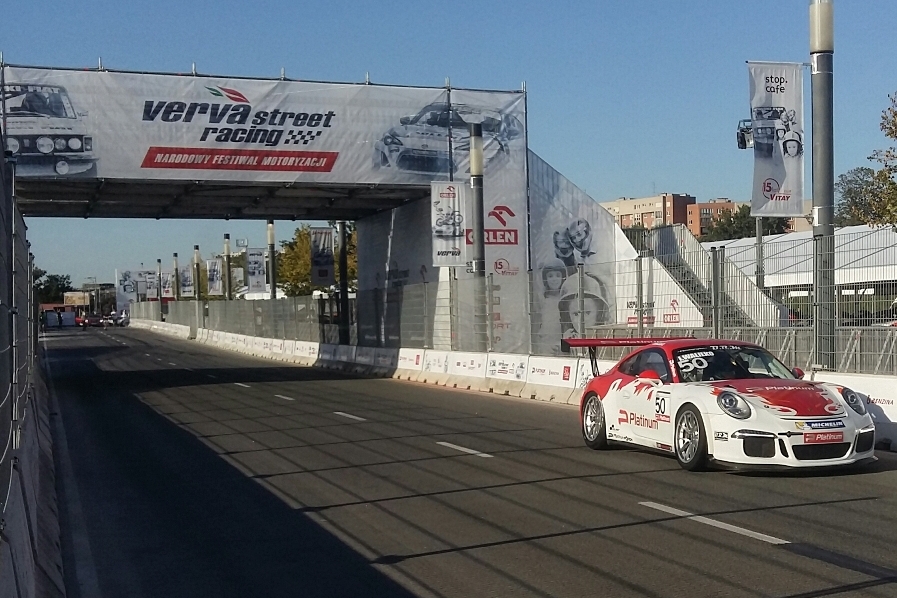 Igor Walilko wins Orlen Platinum Porsche Cup race during Verva Street Racing